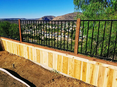 Iron fence and gate